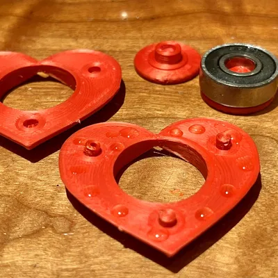 Con Quay Fidget Spinner Hình Trái Tim Valentine