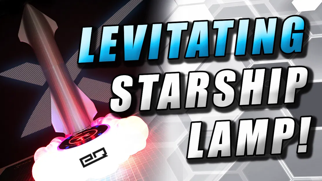 Đèn SpaceX Starship Bay Lơ Lửng Có Hiệu Ứng Lửa NeoPixel và Động Cơ LED - Image 2