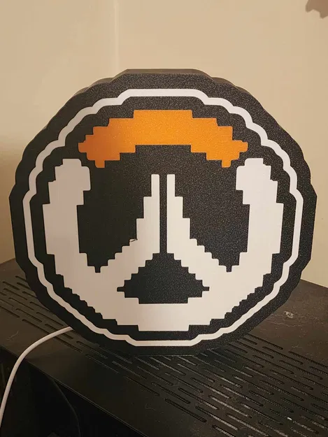 Hộp Đèn Logo Overwatch (Pixelated) - Phong Cách Game Thủ Miền Nam - Image 2