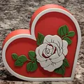 Trái Tim Trang Trí Hoa Hồng - Thumbnail 1