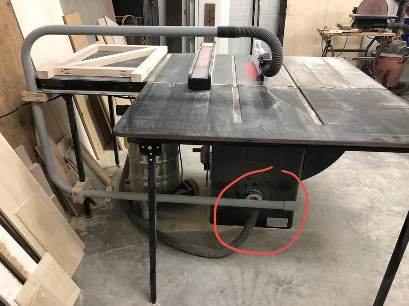 Adapter Hút Bụi Phía Trên Cho Máy Cưa Saw Stop - Image 3