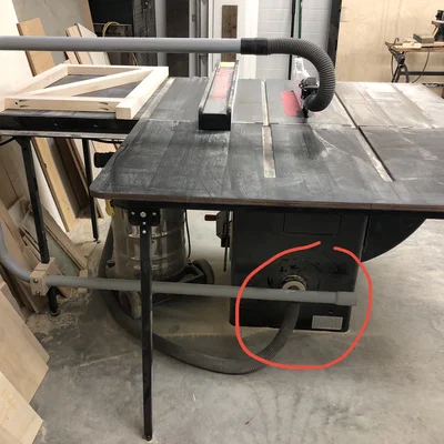 Adapter Hút Bụi Phía Trên Cho Máy Cưa Saw Stop