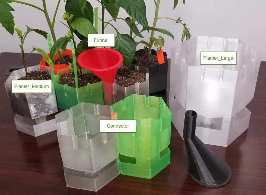 Chậu - Tự tưới - Tiện dụng - Image 1