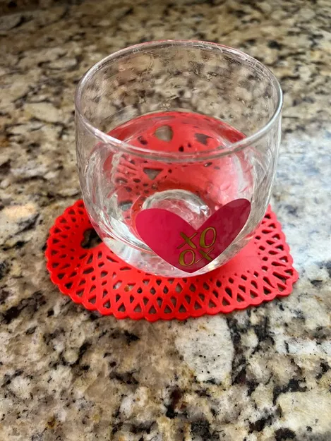 Đế Lót Ly Hình Trái Tim Kiểu "Doily" - Image 3