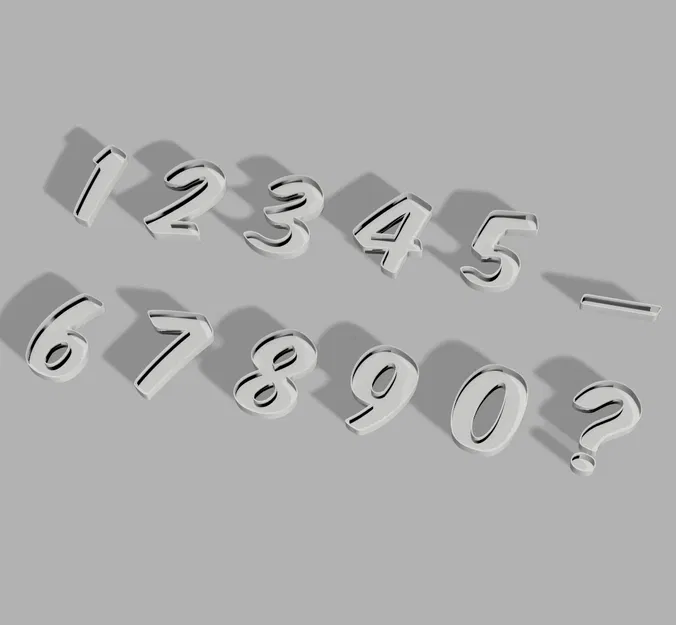 Vỏ Số LED Bên Trong / Zahlen Innen - Image 3