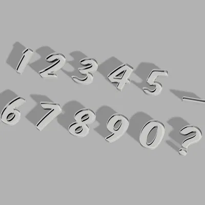 Vỏ Số LED Bên Trong / Zahlen Innen