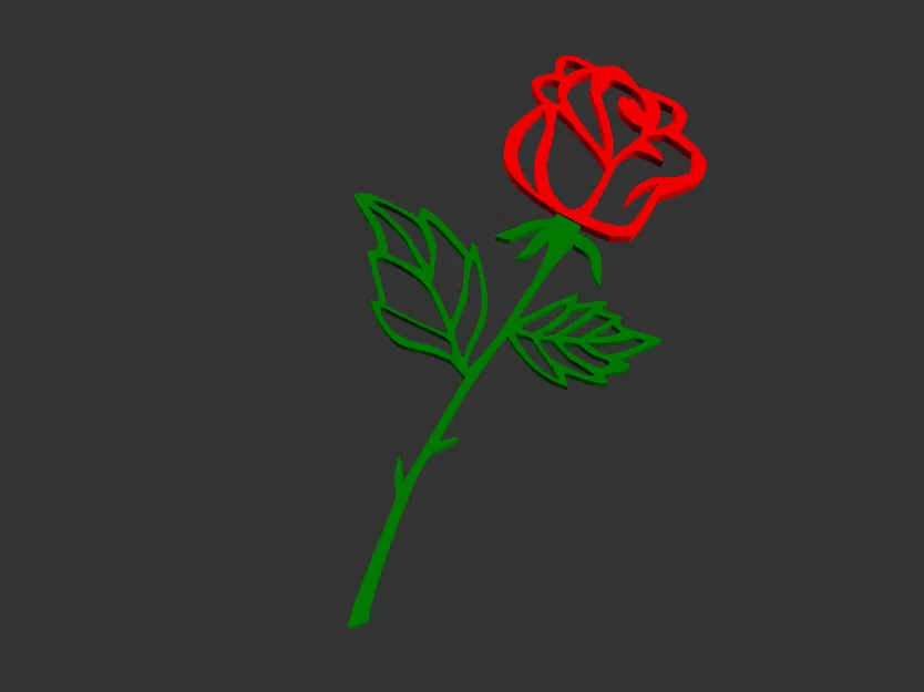 Hoa hồng đa sắc đơn giản - Image 1