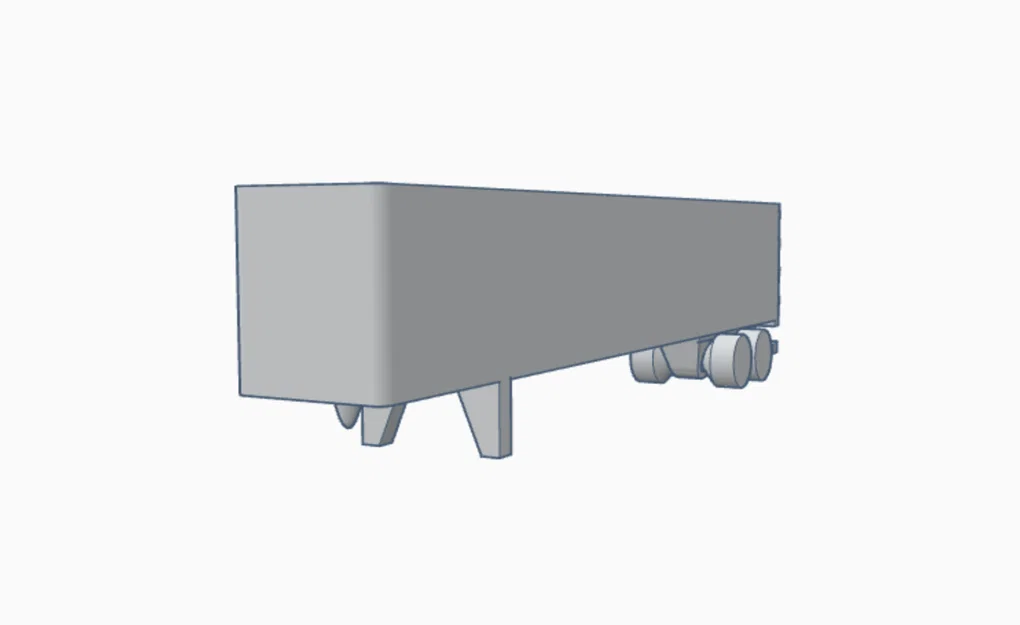Mô Hình Mini Rơ Moóc Container 53 Chân - Image 1