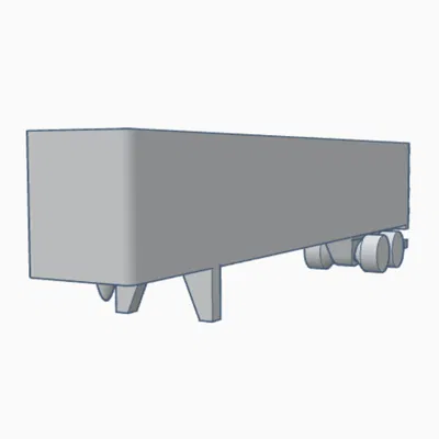 Mô Hình Mini Rơ Moóc Container 53 Chân