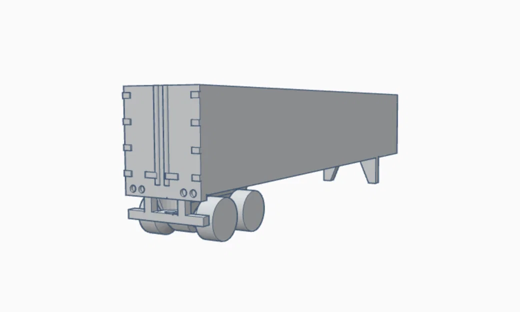 Mô Hình Mini Rơ Moóc Container 53 Chân - Image 2