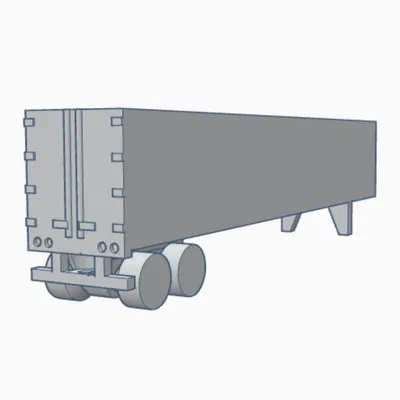 Mô Hình Mini Rơ Moóc Container 53 Chân
