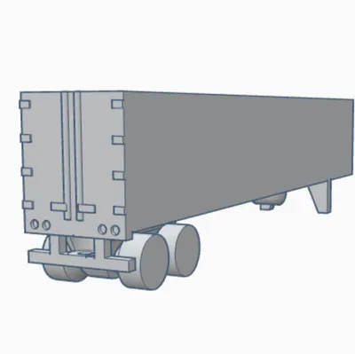 Mô hình Mini Rơ moóc Reefer 53 Feet