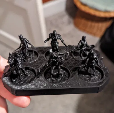 Khay Đựng 6 Mô Hình Đế 25mm