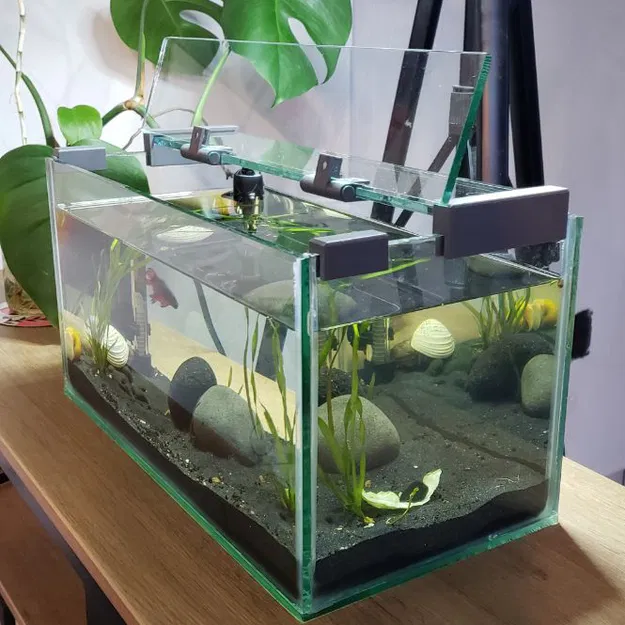 Bản Lề và Chân Đỡ Nắp Hồ Cá - Image 1