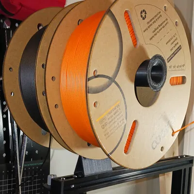 Giá Đỡ Cuộn Dây Kép Gắn Ray