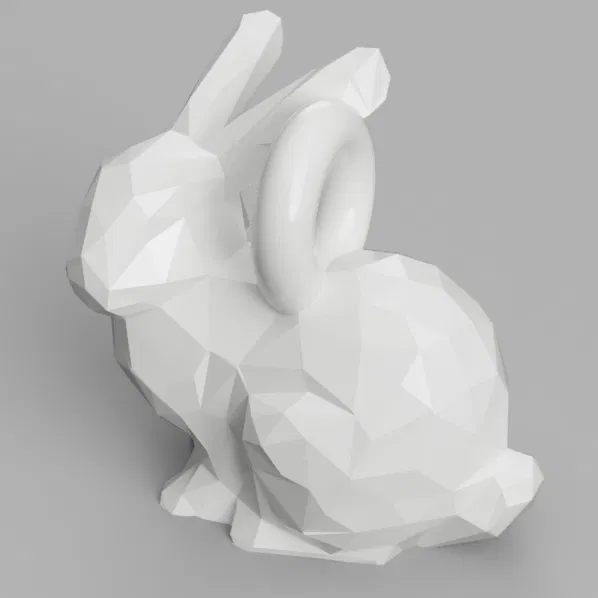 Móc Chìa Khóa Thỏ "Bunny" Low Poly - Image 1