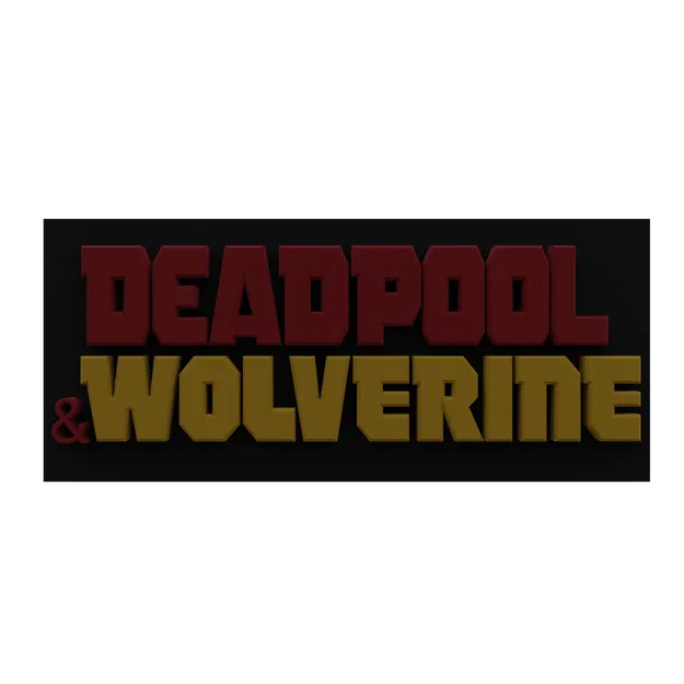 Logo Deadpool & Wolverine (Deadpool 3) - Mẫu In 3D - Image 2