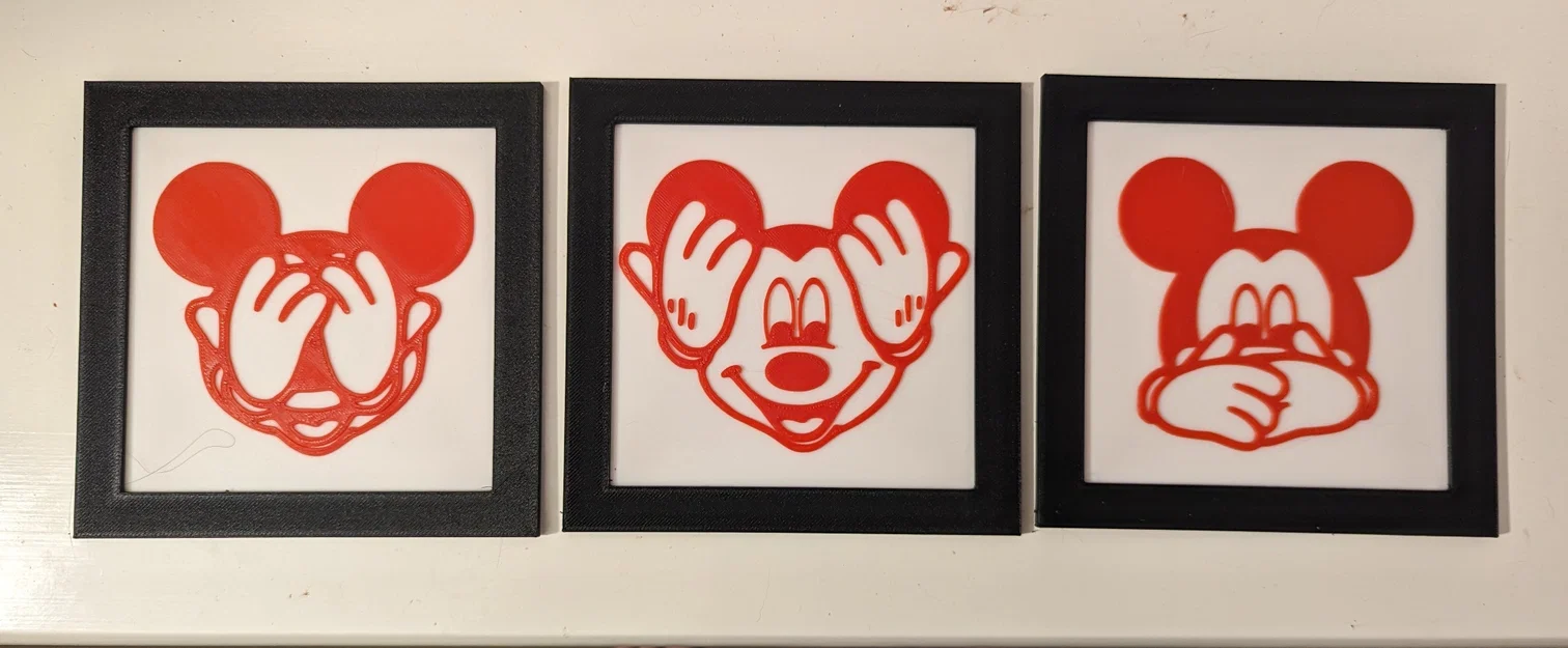 Ba Chú Chuột Mickey Bịt Mắt, Bịt Tai, Bịt Miệng - Image 1