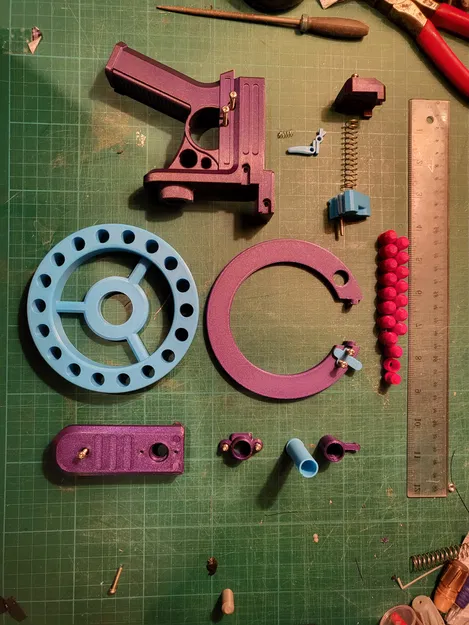 The Wheel Gun V1 (Launcher) - Súng Đồ Chơi Steampunk - Image 6