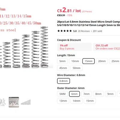 Kẹp Lò Xo In Liền