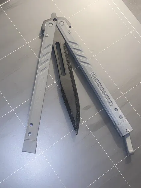 Dao Bướm Balisong V2 In Toàn Phần - Hoàn Chỉnh Với Phần Cứng In Toàn Phần và Hệ Thống Khóa - Image 2