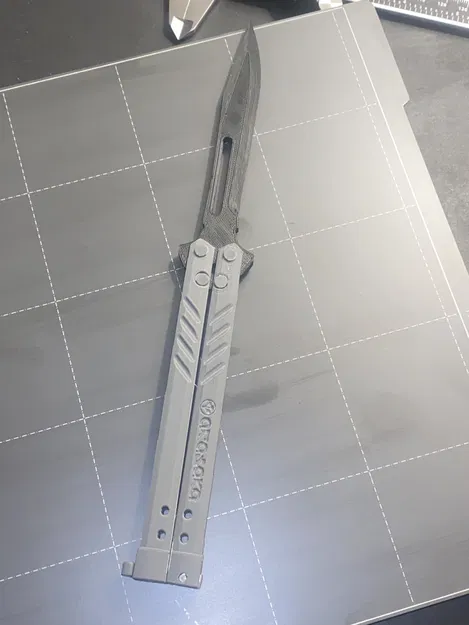 Dao Bướm Balisong V2 In Toàn Phần - Hoàn Chỉnh Với Phần Cứng In Toàn Phần và Hệ Thống Khóa - Image 4