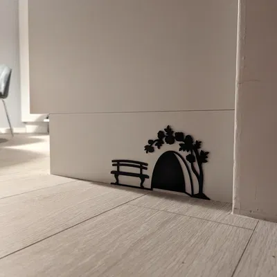 Tranh tường Chuột ngồi ghế