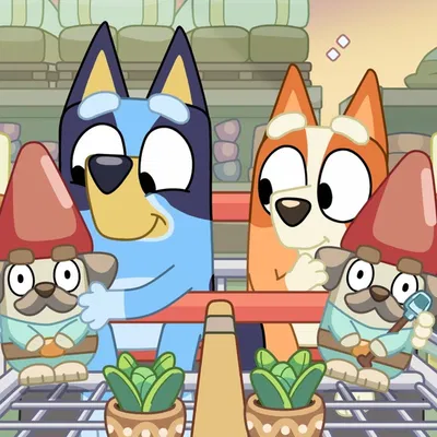 Cục Lùn Làm Vườn "Bluey" Hecuba và Gerald