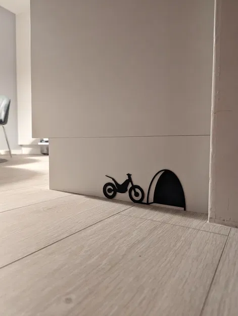 Tranh Dán Tường - Chuột Cưỡi Xe Máy - Image 1