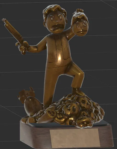 Mô Hình Cúp Mùa Đông Hạt Nhân Fallout 76 - Image 1