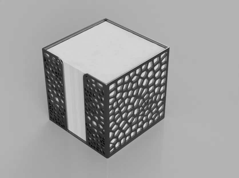 Khung đựng sổ ghi chú vuông 90x90 kiểu Voronoi - Image 1