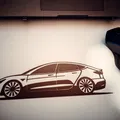 Tranh Treo Tường Hình Silhouette Xe Tesla Model 3 - Thumbnail 2
