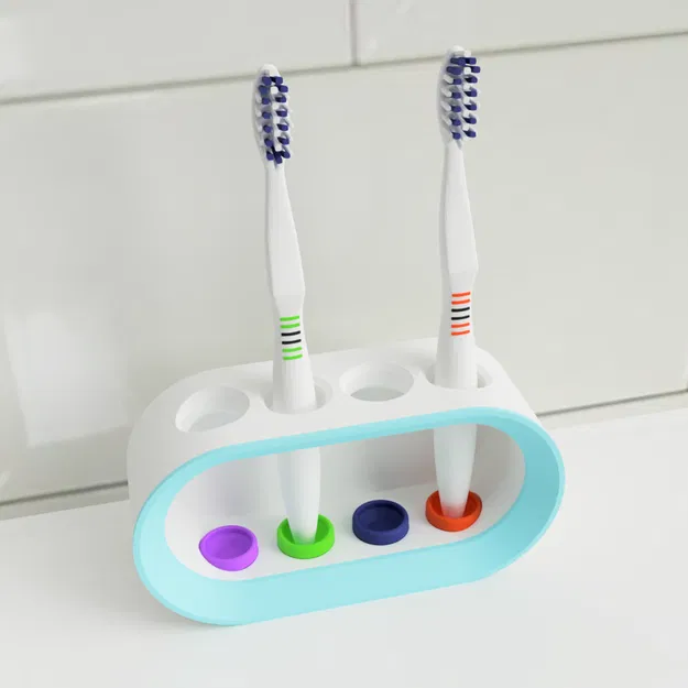 Giá Đỡ Bàn Chải Đánh Răng Gia Đình (Bao gồm F3D) - Image 1