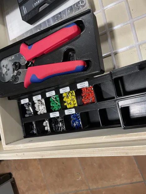 Khay Gridfinity cho Dụng Cụ Bấm Đầu Cos Ferrule - Image 2