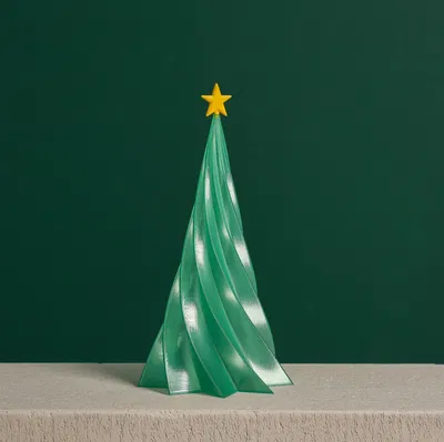 Cây Thông Noel Xoắn Ốc, Chế độ Vase, Trang Trí Noel bởi Slimprint