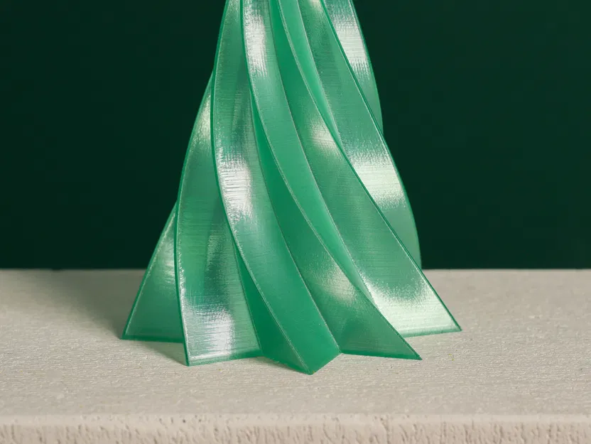 Cây Thông Noel Xoắn Ốc, Chế độ Vase, Trang Trí Noel bởi Slimprint - Image 4