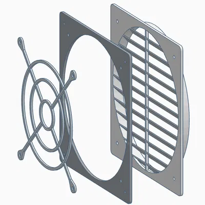 Giá đỡ quạt 200mm có nắp che