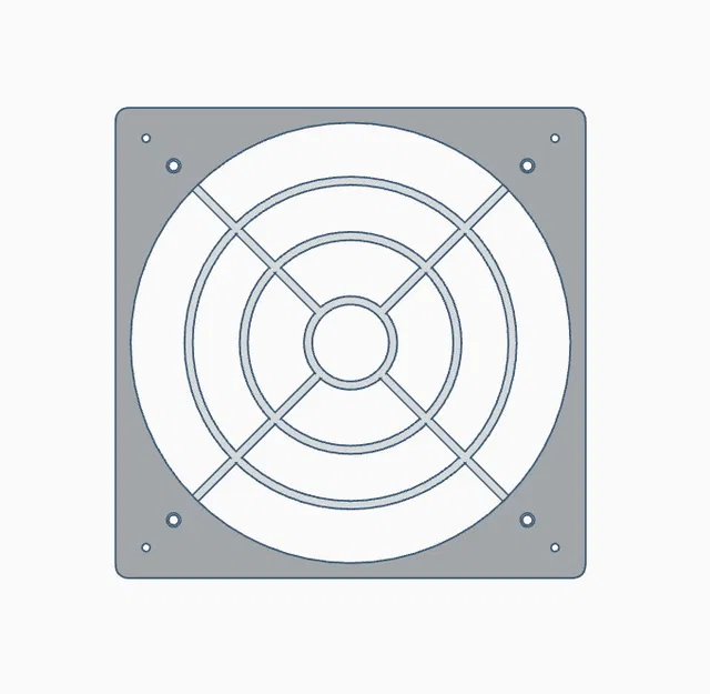 Giá đỡ quạt 200mm có nắp che - Image 4