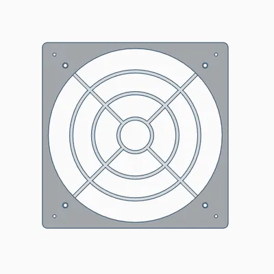 Giá đỡ quạt 200mm có nắp che