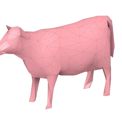Bò Low Poly