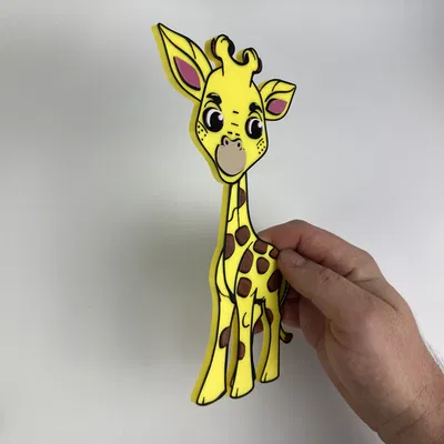 Tranh 2D - Con Hươu Cao Cổ