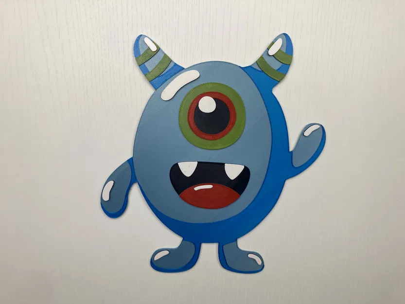 Tranh 2D - Quái vật Dễ Thương 1 - Image 4