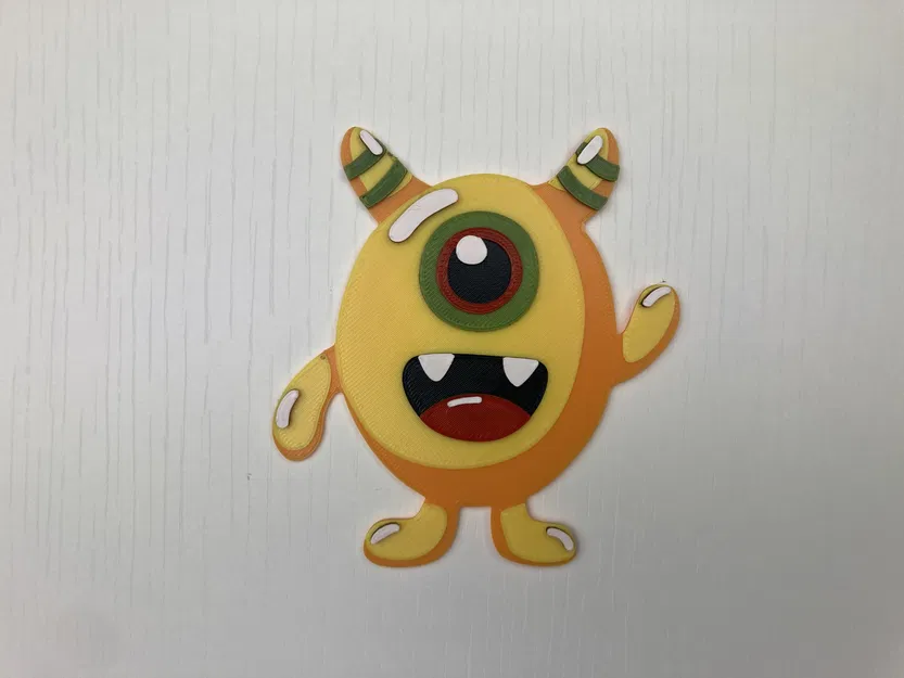 Tranh 2D - Quái vật Dễ Thương 1 - Image 5