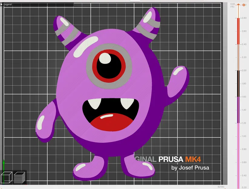 Tranh 2D - Quái vật Dễ Thương 1 - Image 7