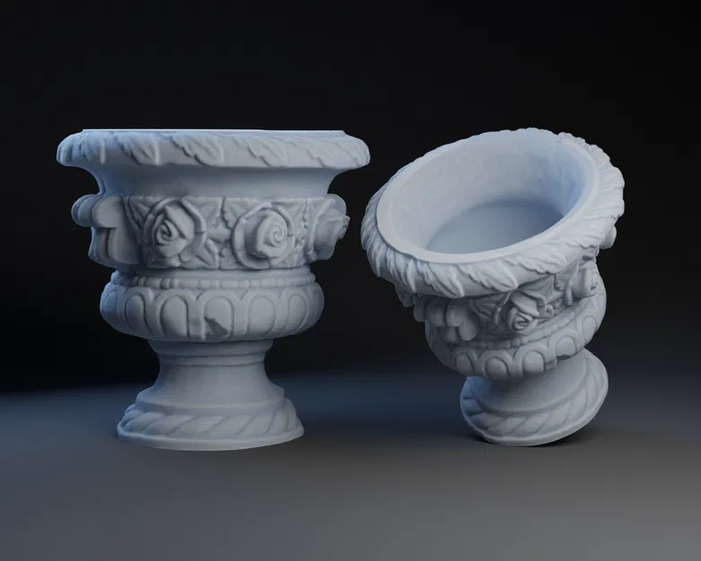 Chậu Hoa Hồng Bê Tông - Image 1