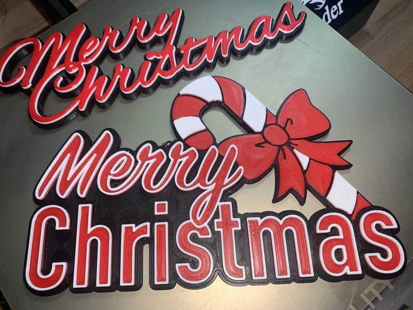 Cây Kẹo Gậy/Giáng Sinh Vui Vẻ Ba Màu - Image 2