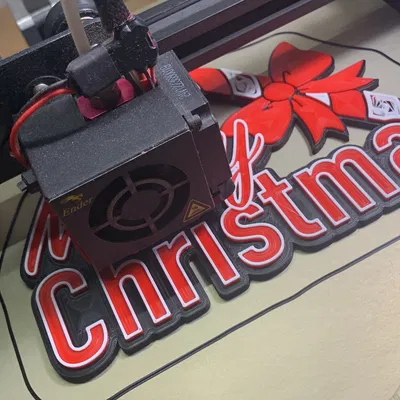 Cây Kẹo Gậy/Giáng Sinh Vui Vẻ Ba Màu