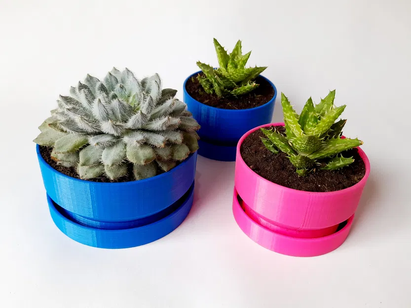 Chậu Hoa Tròn Có Lỗ Thoát Nước - Image 1