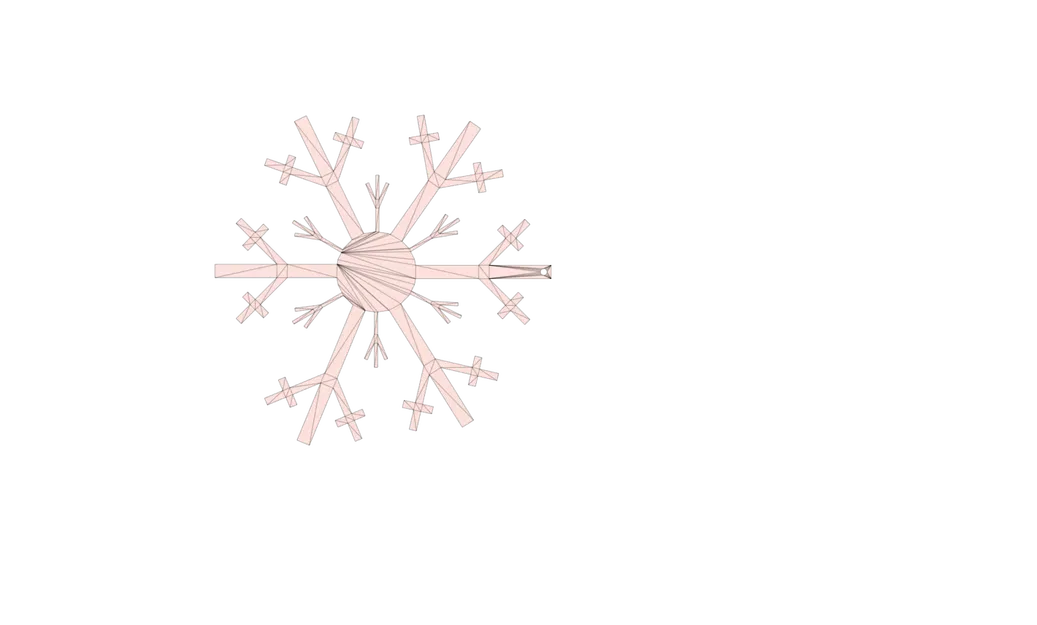 hoa tuyết v1 - hanger cây siêu đơn giản - Image 1