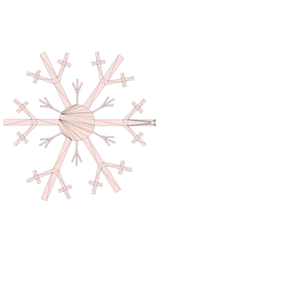 hoa tuyết v1 - hanger cây siêu đơn giản